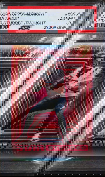 2024 Topps Midnight Star Studded Twilight CJ Stroud #SS16 /49 PSA 8