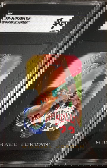 1995-96 Skybox E-XL Michael Jordan #10 SGC 9