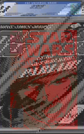 Star Wars #62 CGC 9.8 White Pages Darth Vader Cameo G'Hinji 1st