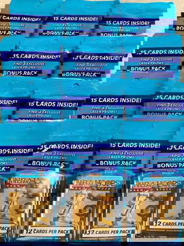 Lot of (12) 2019-20 NBA Hoops Premium Stock Cello Pack - 1 Box