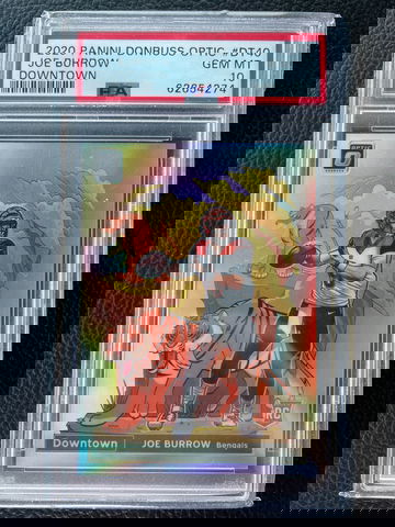 2020 Panini Donruss Optic Downtown Joe Burrow PSA 10 Gem-Mint