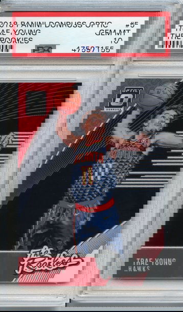 Trae Young Donruss Optic The Rookies PSA 10 NEP 155