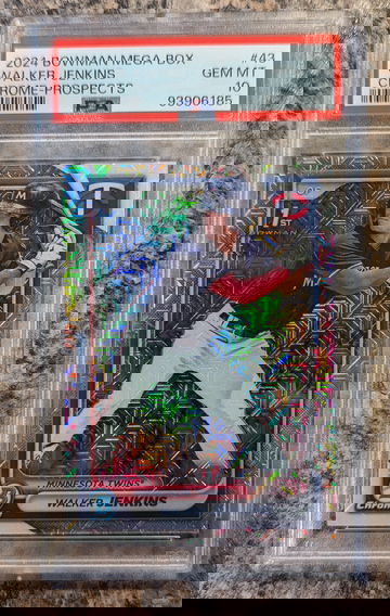 2024 Bowman Chrome Walker Jenkins Mega Box PSA 10