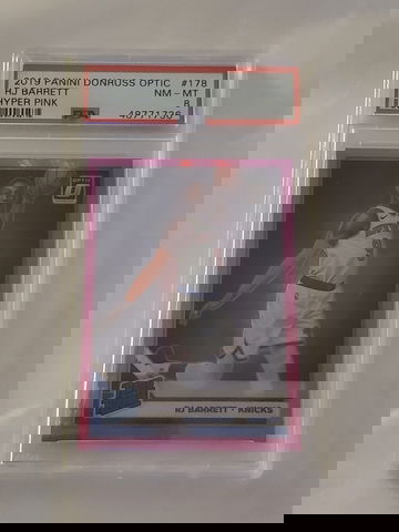 RJ Barrett 2019 Optic Hyper Pink PSA 8