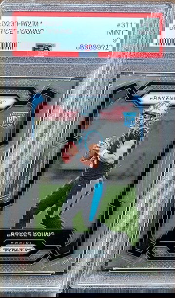 2023 BRYCE YOUNG Panini Prizm PSA 9 Rookie RC #311 Carolina Panthers 