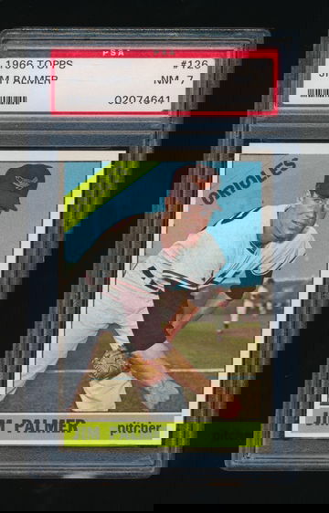 1966 Topps #126, Jim Palmer RC PSA 7 NM