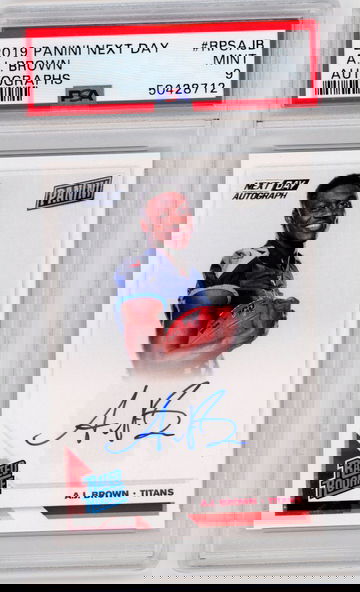 2019 Panini Next Day AJ Brown Auto - PSA 9