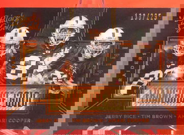 Jerry Rice Tim Brown Amari Cooper Franchise Gold 138/225 Football Card #FG12 NM