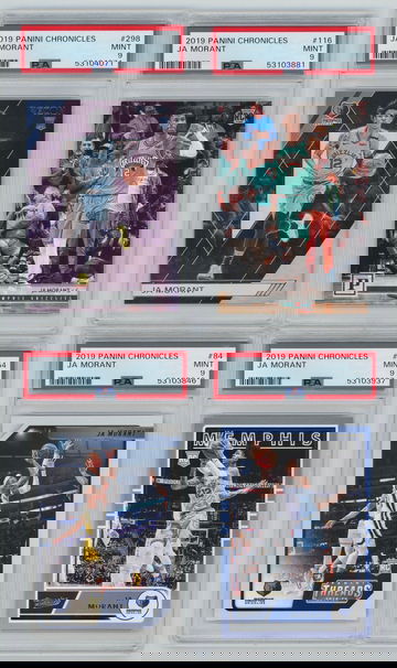 (4) Ja Morant Chronicles RC PSA 9 Lot