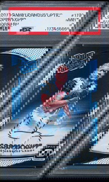 2017 Donruss Optic Rookie Autographs Cooper Kupp #179 /150 PSA 9