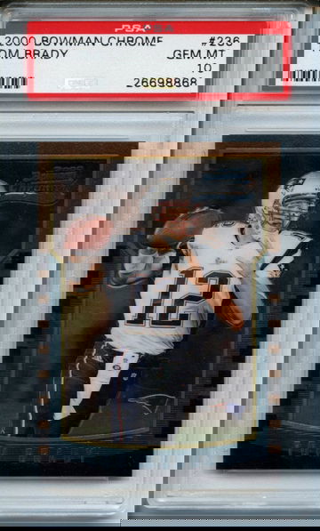 2000 Bowman Chrome Tom Brady #236 PSA Gem Mint 10