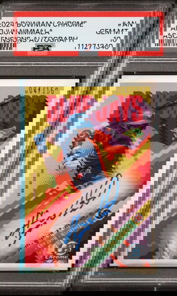 2024 Bowman Chrome Ascensions Arjun Nimmala #AN Auto /150 PSA 10