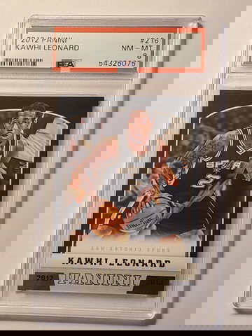 2012 PANINI KAWHI LEONARD RC ROOKIE #216 PSA 8