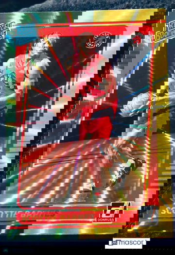 2021 Donruss SCOTTIE BARNES Green Yellow Holo Laser Rated Rookie RC #236 SP