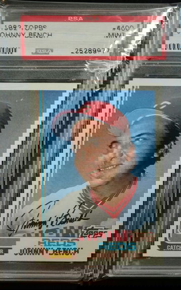 1982 Topps Johnny Bench PSA 9