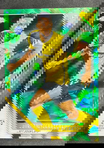 2021-22 Topps Chrome Sapphire UEFA Champions League Jordan Siebatcheu /75