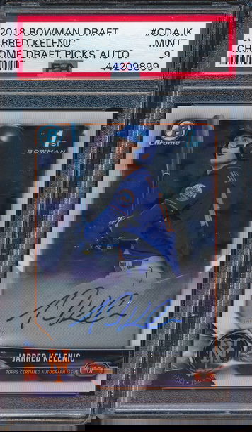 2018 Bowman Chrome Draft Jarred Kelenic Base RC AUTO PSA 9 9899