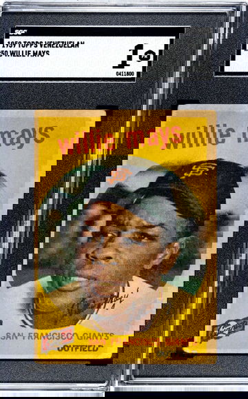 1959 Venezuela Topps Willie Mays #50 SGC 1 TOUGH CREAM BACK Venezuelan