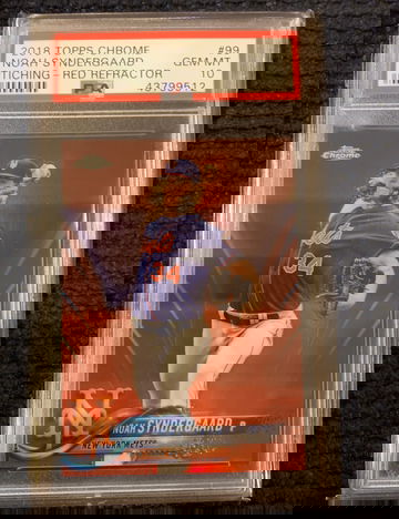 2018 Topps Chrome Noah Syndergaard Red Refractor #5  PSA 10