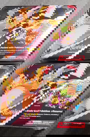 Pokemon TCG Fall 2021 Collectors Chest Tin Lunchbox 5 Booster Packs SEALED - Lot of 4