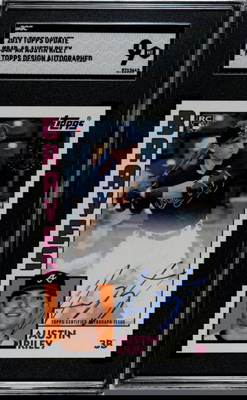 2019 Topps Update '84 Topps Design Austin Riley #84R-AR RC Auto SGC 9