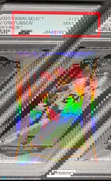 Antonio Gibson 2020 Select Premier Level Silver Prizm #172 RC Rookie PSA 9