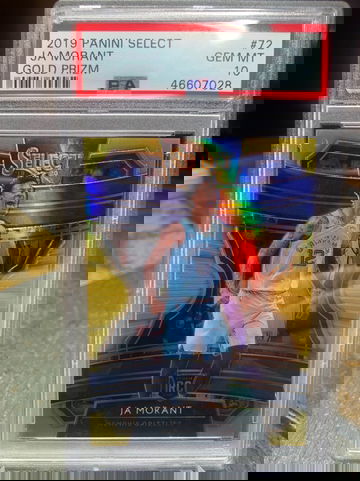 Ja Morant Panini Select Concourse Gold #72 RC PSA 10