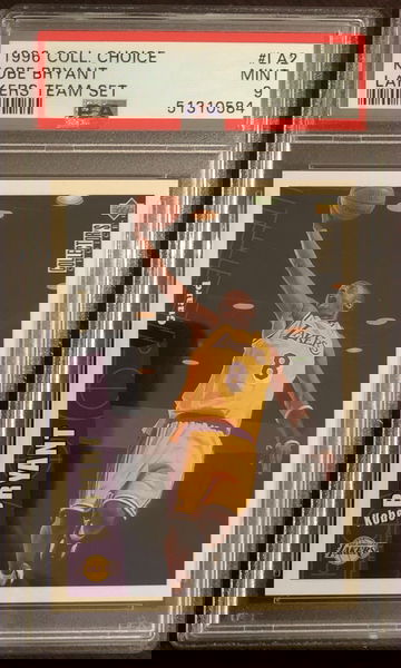 1996 Collector's Choice Kobe Bryant Lakers Team Set #LA2 PSA 9 Mint