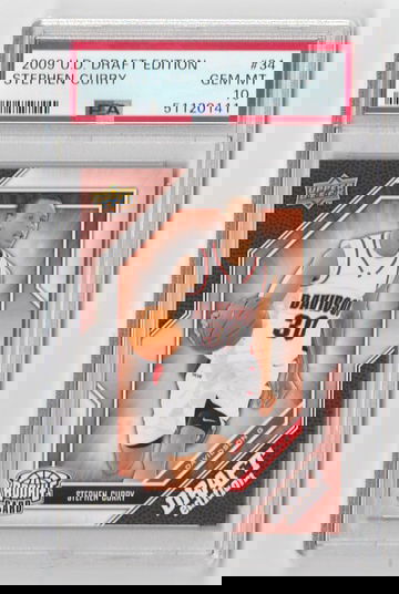 PSA 10 GEM MINT 2009 UD DRAFT EDITION STEPHEN CURRY RC  #34