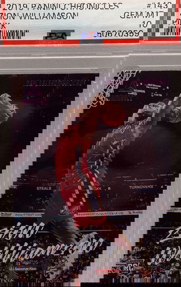 2019-20 Chronicles Luminance Zion Williamson  Pink PSA 10