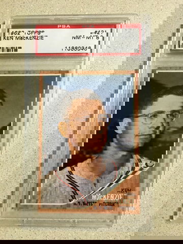 1962 Topps #421 Ken MacKenzie PSA 8 NM-MT METS