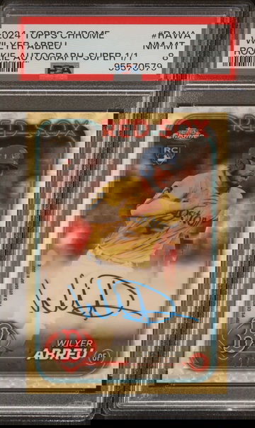 2024 Topps Chrome Wilyer Abreu Rookie Auto Superfractor 1/1