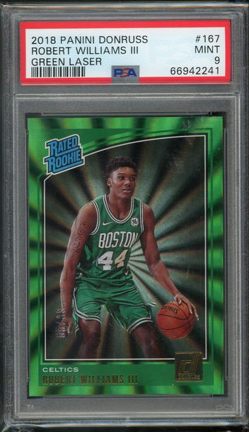 2018 Donruss Robert Williams III Green Laser /99 PSA 9
