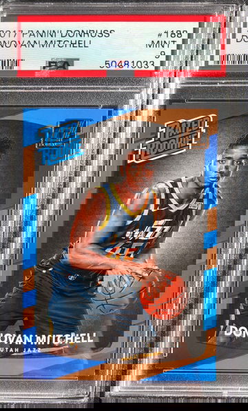 2017 Donruss Donovan Mitchell Rated Rookie PSA 9