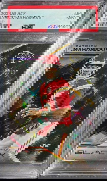 2023 Panini Black Football #56 Patrick Mahomes ll Gold /10 SSP PSA 9 MINT Chiefs