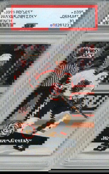 1991 PRO SET FRENCH #285 WAYNE GRETZKY LOS ANGELES KINGS PSA 10 LOW POP RARE