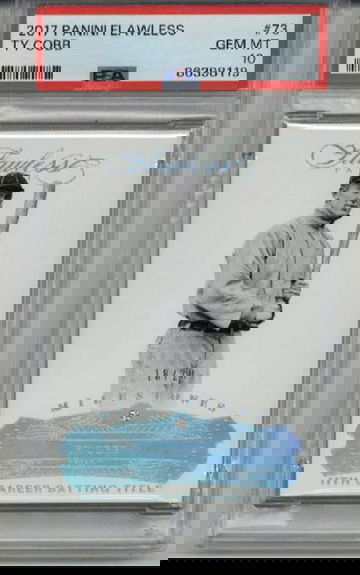 2017 PANINI FLAWLESS #73 TY COBB DETROIT TIGERS /20 PSA 10 LOW POP