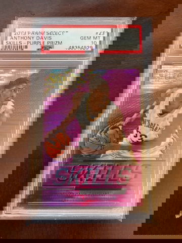 2013 Panini Prizm Select Purple Skills Anthony Davis PSA 10