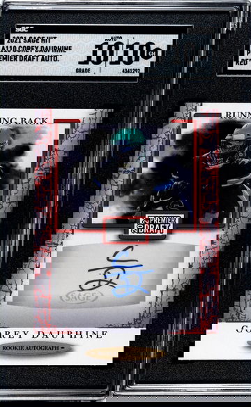 2020 Sage Hit Premier Draft #A110 Corey Dauphine Auto. Red SGC 10