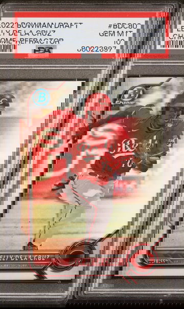 2022 Bowman Draft Elly De La Cruz Chrome - Refractor PSA 10