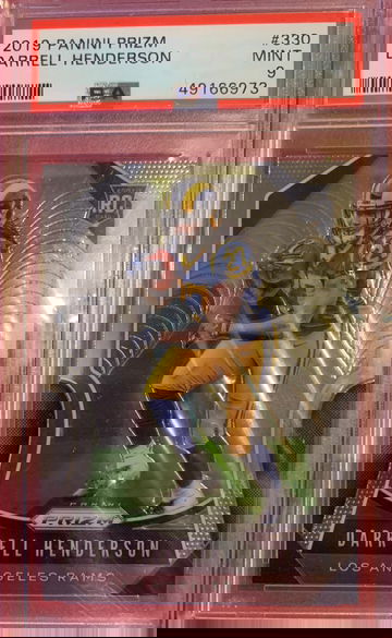 2019 Panini Prizm Darrell Henderson Rookie PSA 9