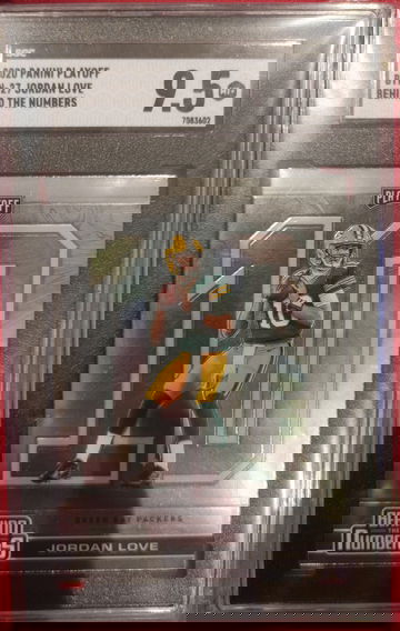 2020 Panini Playoff Behind The Numbers Jordan Love Rookie SGC 9.5