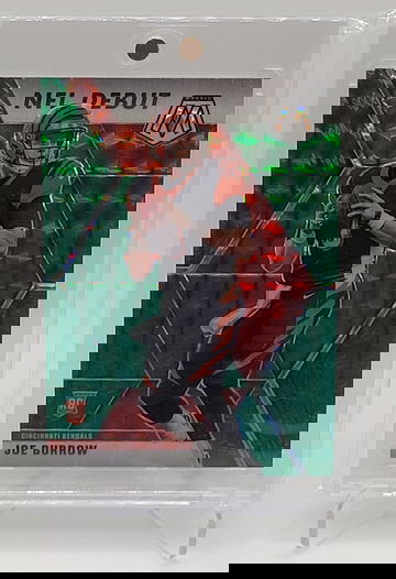 2020 Panini Mosaic Green Prizm NFL Debut Joe Burrow Rookie #261