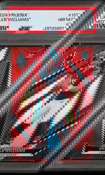 2024 Panini Phoenix Red Caleb Williams #151 /99 PSA 8