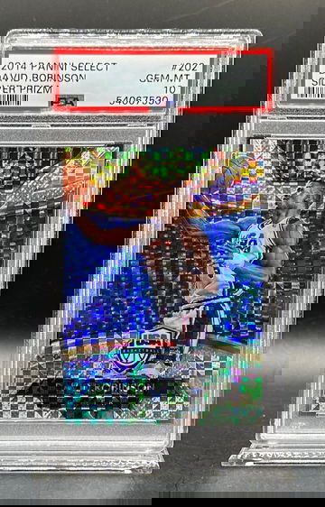 2014 DAVID ROBINSON PANINI SELECT #202 SILVER PRIZM REFRACTOR PSA 10 MVP HOF SAN ANTONIO SPURS