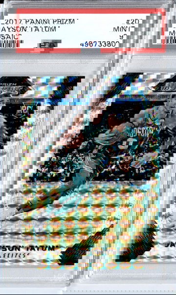 2017-18 Panini Prizm Mosaic #20 Jayson Tatum RC PSA 9