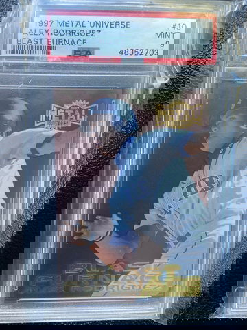 1997 Metal Universe Alex Rodriguez Blast Furnace PSA 9