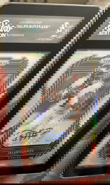 2022 Panini Prizm Jalen Hurts Silver Prizm Auto Rare Edition Mint 9 Auto 10