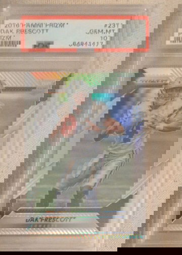 2016 Panini Prizm Dak Prescott Silver RC PSA 10