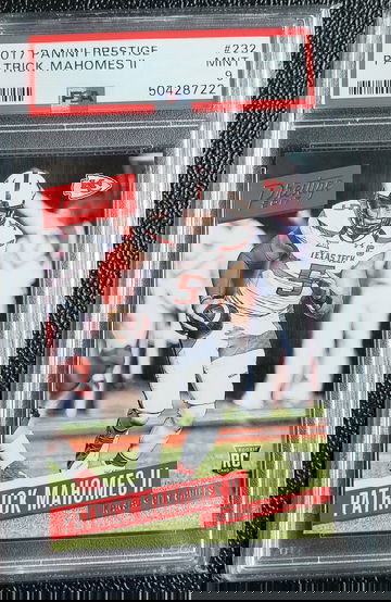 2017 Panini Prestige Patrick mahomes 232 PSA 9